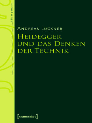cover image of Heidegger und das Denken der Technik